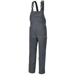 BETA Spodnie robocze na szelkach stalowoszare model 7933P, Rozmiar: XS